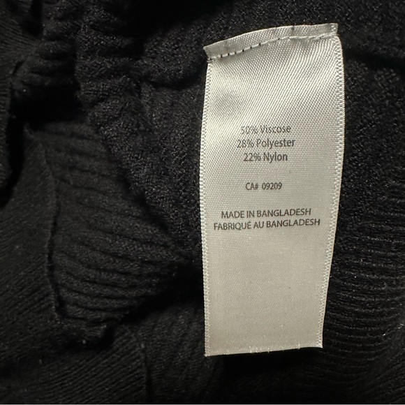 Cleo Black Mock Neck Women's Sweater - Picture 5 of 8